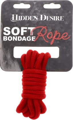Hidden Desire - Bondage Rope 3M - Bondage / SM Rope and tape Rood — thumbnail 4