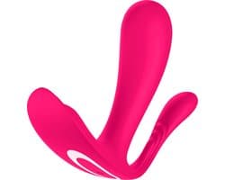 Satisfyer, draagbare Bluetooth vibrator, Top Secret+, 11 cm, met app, 2 motoren, draagbare vibrator