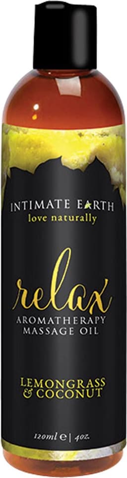 Intimate Earth Relax - Massage Olie - Lemongrass Coconut - 120 ml — thumbnail 4