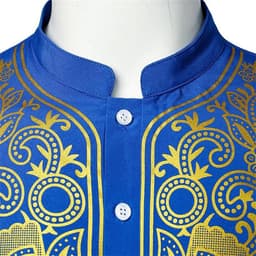 Islamitische heren abaya moslim zakken gebedskleding robe lang Arabisch linnen hals Djellaba A1 — thumbnail 4