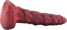 Hismith Dragonfire Fantasy Dildo 24,3 cm – Siliconen Dildo met Zuignap en KlicLok – Rood Zwart — thumbnail 4