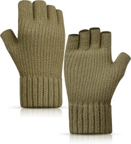 Handschoenen voor mannen en vrouwen, thermische touchscreen-handschoenen, antislip, zachte gebreide handschoen met fleece voering — thumbnail 1