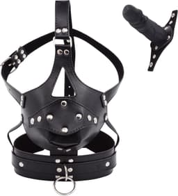 Masker met halsband en dildo — thumbnail 1