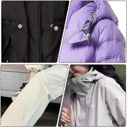 12 Stuks Koordstoppers Metaal, 2-delig, voor koorden, kleding, rugzakken, touwen — thumbnail 4