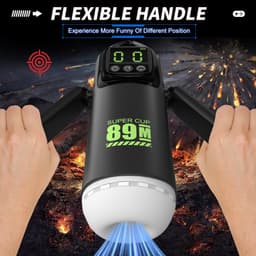 Luxe Automatische Masturbator – App-Control – 7 Zuigstanden & 7 Vibratiestanden – Vagina Sleeve – Oplaadbaar – Handsfree – LED-Display - Pocket Pussy – Sex Toys - voor hem — thumbnail 5