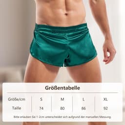 Sexy Satijnen Boxershorts Heren Met Ingebouwde Zak - Comfortabel Ondergoed — thumbnail 2