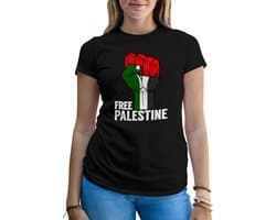 Vrouwen T-shirt met Palestina Print - Comfortabel Statement T-shirt voor Vrouwen