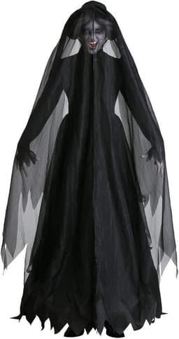 Dames Halloween Kostuum - Zwarte Vleermuis, Engel, Duivel of Heks Outfit — thumbnail 5