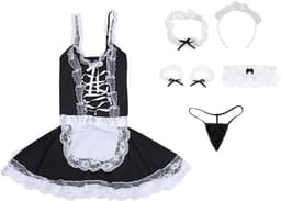 Sexy Dienstmeisje Kostuum voor Dames - Rollenspel Lingerie Set — thumbnail 1