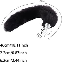 Oneay 2-delige Fox Tail Anale Plug Set – Dierenstaart Butt Plugs met Sexy Masker – Animal Role Play Seksspeeltje voor Vrouwen, Mannen & Koppels — thumbnail 3