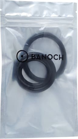 Banoch | cockring trio - classic set | zwart siliconen | Ø 35/45/55 mm | penisring — thumbnail 5
