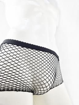 BamBella ® - Boxer short - One size - Sexy Zwart Erotische kant doorzichtige onderbroek Heren — thumbnail 3