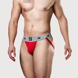 MM Sports Original Edition Swimmer/Jogger Jockstrap 2 inch Red - MAAT S - Heren Ondergoed - Jockstrap voor Man - Mannen Jock — thumbnail 5