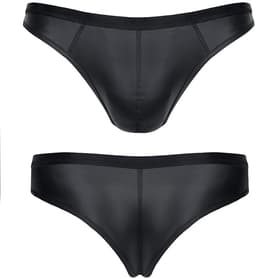 LINGERIE OUTLET Wetlook Brazilian Style Briefs for Men black XL — thumbnail 4