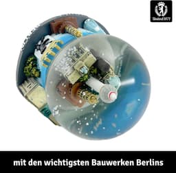 Sneeuwbol Berlijn - Souvenir Duitsland - Woondecoratie - Gedetailleerd design - 9 x 65 x 9 cm - Transparant — thumbnail 3