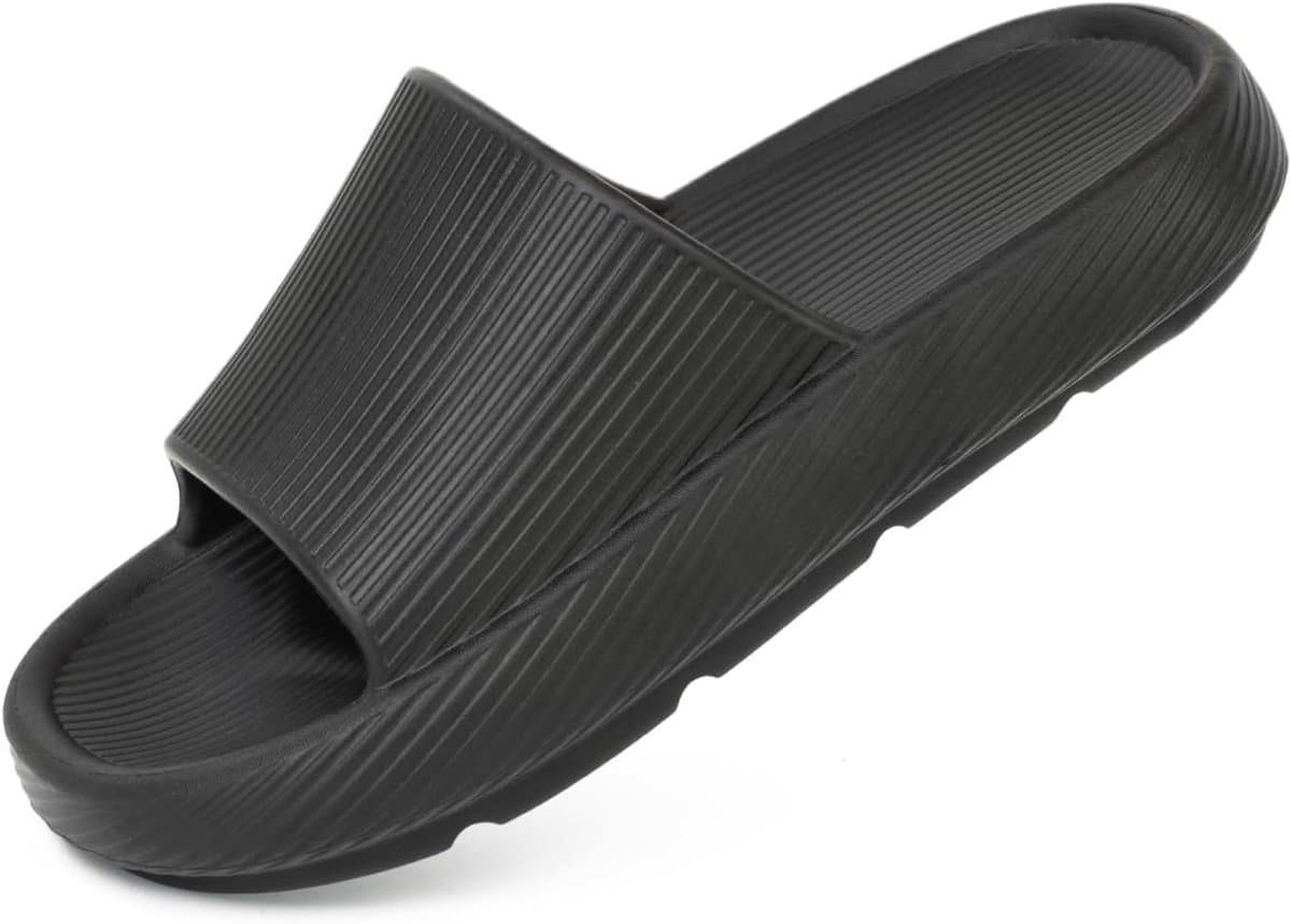 Pantoffels voor dames en heren, lichte EVA-badschoenen met zachte zool, antislip wolkendesign, slippers voor badkamer, sauna, indoor — afbeelding 1