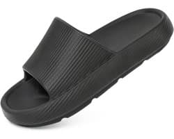 Pantoffels voor dames en heren, lichte EVA-badschoenen met zachte zool, antislip wolkendesign, slippers voor badkamer, sauna, indoor