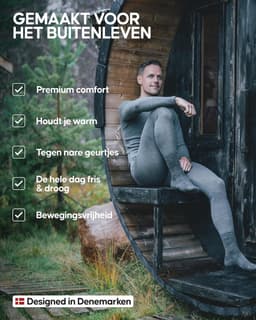 ENDURANCE Merino Thermo Shirt Heren, Lange Mouw, Warm, Met of zonder Rits — thumbnail 3