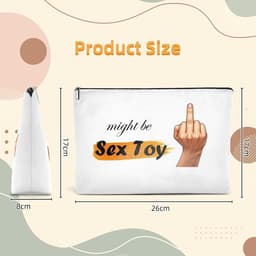 Opbergtas voor speeltjes - Grote capaciteit katoen-linnenmix - Ondeugend cadeau - Perfect voor koppels - ShopVlot — thumbnail 2