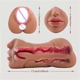 Maison Désir Elite Trio - Premium 3-in-1 Realistic Male Masturbator ( pocket pussy ) — thumbnail 3