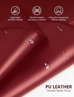 Sexy Plus Size Wet Look Mini Jurk PU Leer V-Hals Backless Lingerie voor Volslanke Dames — thumbnail 2