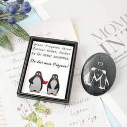 Romantisch Pinguïn Cadeau – Perfect voor Trouwdag, Valentijnsdag en Huwelijkscadeau — thumbnail 2