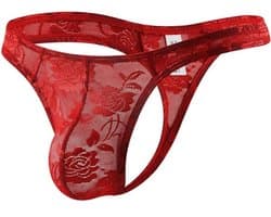 Sexy Ondergoed voor Heren - Transparante Tanga van Kant