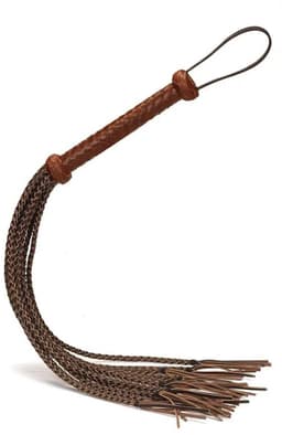 Liebe Seele - The Equestrian Leather Cat O' Nine Tails Flogger - Leren Flogger — thumbnail 1