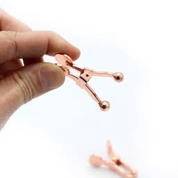 Kiotos - Knijper Tepelklemmen met Balvormige Uiteindes - Extra Sensaties - Rosé Goud — thumbnail 2
