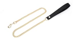 Liebe Seele - Demon's Kiss - Curved Collar Met Leash - Luxe En exclusief ontwerp - Zwart/Goud — thumbnail 7