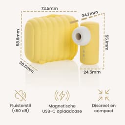Be Mine Vaya Essence – Vibrator voor vrouwen – Clitoris Stimulator – USB-C Case – Sex toys voor vrouwen – Sweet Pineapple — thumbnail 3