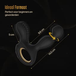 HappySexy Prostaat Verwarmde Vibrator Met Afstandsbediening - Gay & Hetero Stotende Buttplug Stimulator Set - Anaal Butplug Dildo Vibrators - Vibrerende Anal Plug Set Mannen - Buttplugs Groot — thumbnail 5