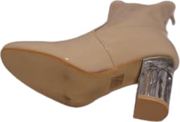 L.DAY-LAARSJE -MIRROR LEDER LOOK-BEIGE-GLAZEN HAK-8CM-39 — thumbnail 2