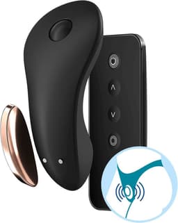 Satisfyer, bluetooth slipvibrator, oplegvibrator, 'Little Secret', 8,5 cm, met app, medische siliconen — thumbnail 22