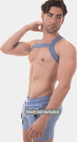 Barcode Berlin Harness Matt Pop Bluebeige - MAAT M — thumbnail 4