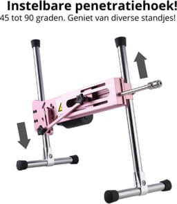 Pro 1 Premium Seksmachine 2.0 Smart App met dildo en afstandsbediening Roze — thumbnail 11