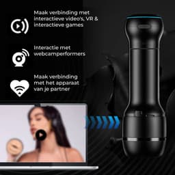 Kiiroo PowerBlow met Victoria Mouth - Automatische Blowjob Masturbator voor Man - Connect met Adult Content voor een Interactieve Ervaring via FeelMe AI - Instelbare Intensiteit — thumbnail 3
