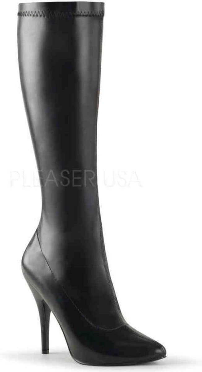 EU 40 = US 10 | SEDUCE-2000 | 5 Plain Stretch Knee Boot, Side Zip — afbeelding 1