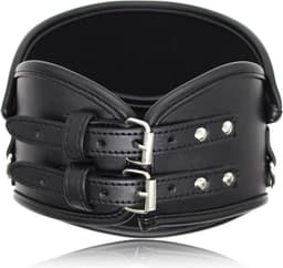 Banoch - Posture collar black extra - pu leer - zwart - bdsm — thumbnail 9