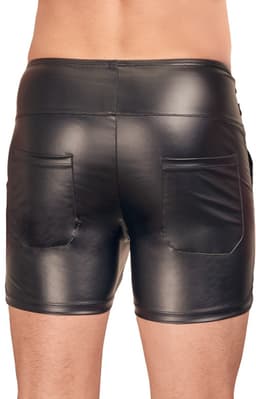 Ruig Wetlook Broekje met Hoge Taille — thumbnail 3