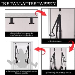 Core® Sex Schommel - Sex Stoel - Bondage - Zwart - 35cm x 21cm x 9cm — thumbnail 3