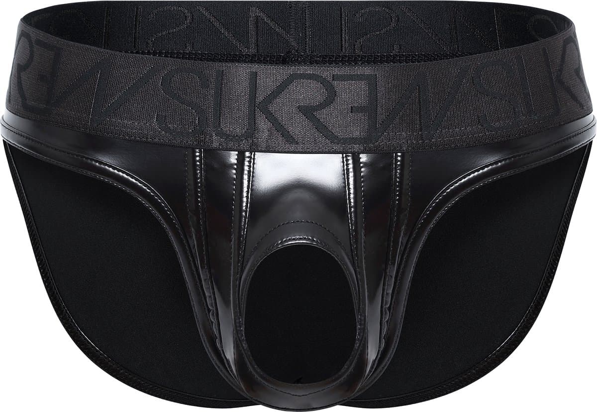 SUKREW Wet Look U-Style Brief - MAAT L - Erotisch Heren Ondergoed - Slip voor Man - Sexy mannen Slip — afbeelding 1