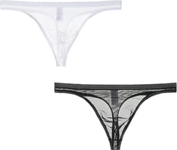 Transparante Heren String Mini Slip met Lage Taille - Ademend en Sexy Ondergoed — thumbnail 3
