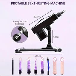 Norvia - Sex machine met 8 opzetstukken - Neuk machine Voor man en vrouw - Fuck machine - Afstandsbediening - Discreet verzonden — thumbnail 7