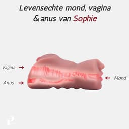 Pillow Pleasure® Sophie - 3-in-1 Pocket Pussy Basisbundel - Realistische Masturbator met Vagina, Mond & Anus - Inclusief Glijmiddel & Accessoires - Sexpop - Sekspop - Sex doll - Sexpop voor mannen - Sekspop voor man - sex toys hommes — thumbnail 8