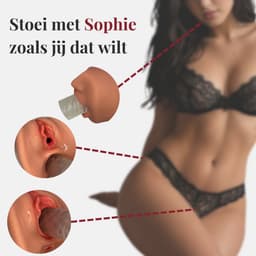 Pillow Pleasure® Sophie - 3-in-1 Pocket Pussy Basisbundel - Realistische Masturbator met Vagina, Mond & Anus - Inclusief Glijmiddel & Accessoires - Sexpop - Sekspop - Sex doll - Sexpop voor mannen - Sekspop voor man - sex toys hommes — thumbnail 2