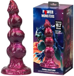 Power Monsters - Primal Beastlord - Monster Dildo - 26 cm - Rood/Roze — thumbnail 1