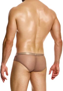 MODUS VIVENDI Mesh Through Classic Brief Skin - MAAT XL - Erotisch Heren Ondergoed - Slip voor Man - Sexy mannen Slip — thumbnail 4