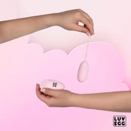 LUV EGG Vibrerend ei - Vibratie eitje met afstandsbediening (draadloos) - Koppeltoy - Roze — thumbnail 23