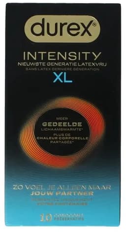Durex Intensity Condooms 10st XL - Nieuwste generatie ultradunne, latexvrije condooms voor mannen – Gedeelde lichaamswarmte — thumbnail 11